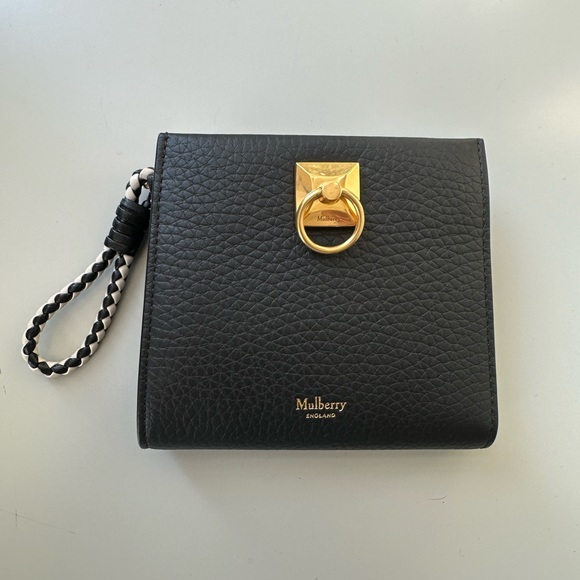 Mulberry London brand new Iris Zip around wallet with tags and box black leather - Picture 4 of 8